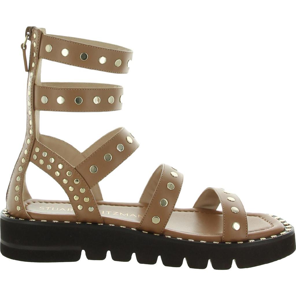 Stuart Weitzman Womens Gala Leather Studded Gladiator Sandals商品第7张图片规格展示