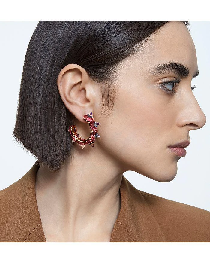 商品Swarovski|Chroma Spiky Hoop Earrings,价格¥1560,第3张图片详细描述