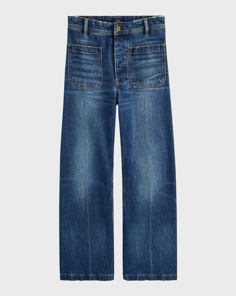 商品Ralph Lauren|Stretch Cotton Wide-Leg Jeans,价格¥2094,第1张图片