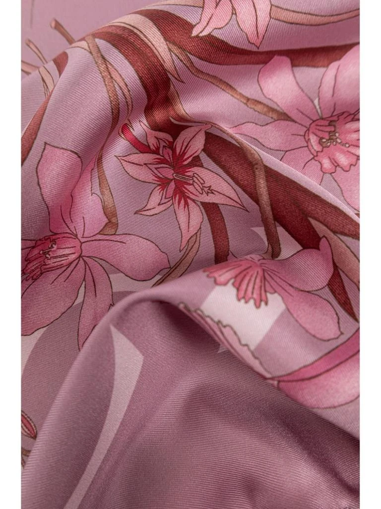 商品Gucci|Gucci Floral Print Scarf,价格¥3303,第3张图片详细描述