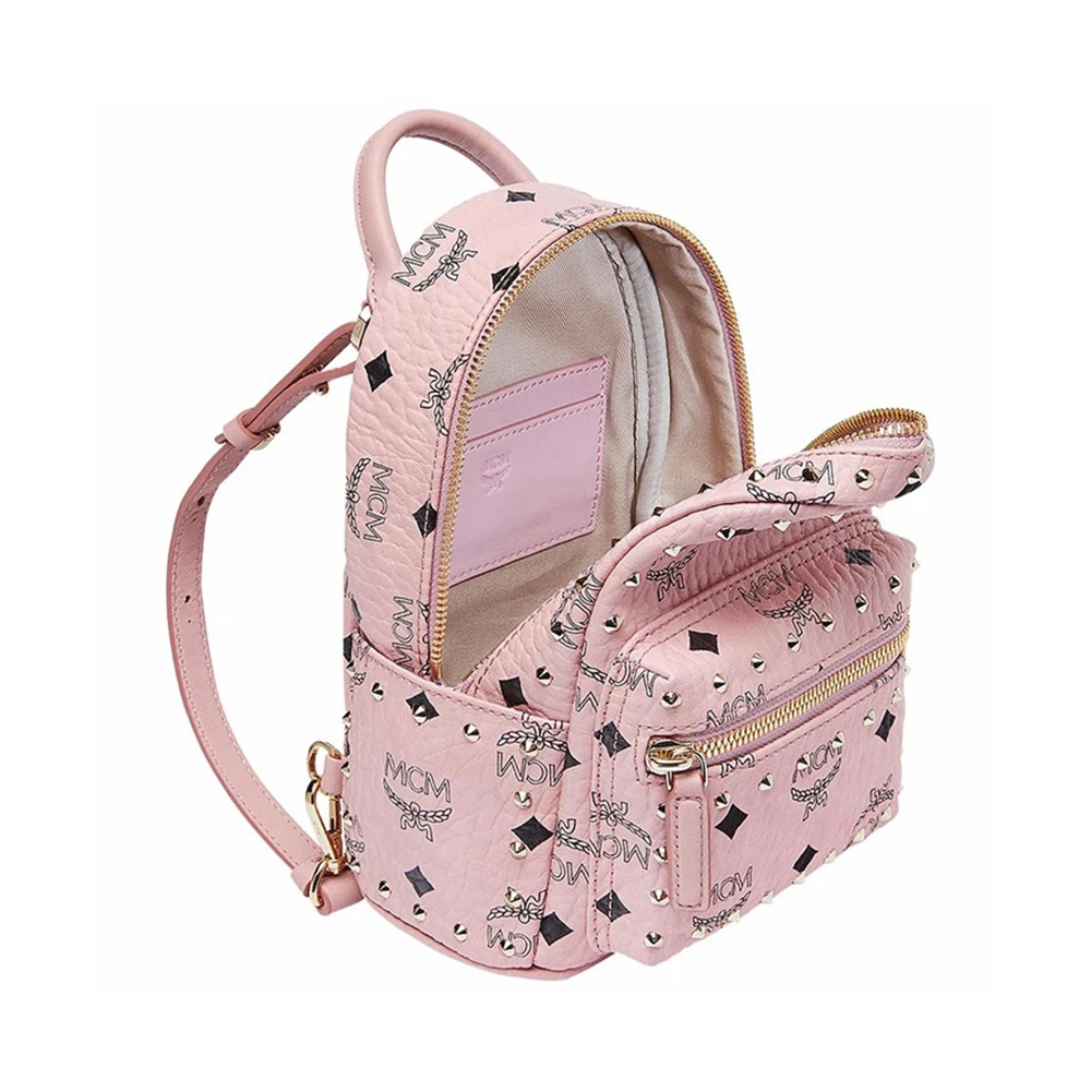 MCM 女士柳钉logo印花双肩包 MMK8AVE04PZ 商品