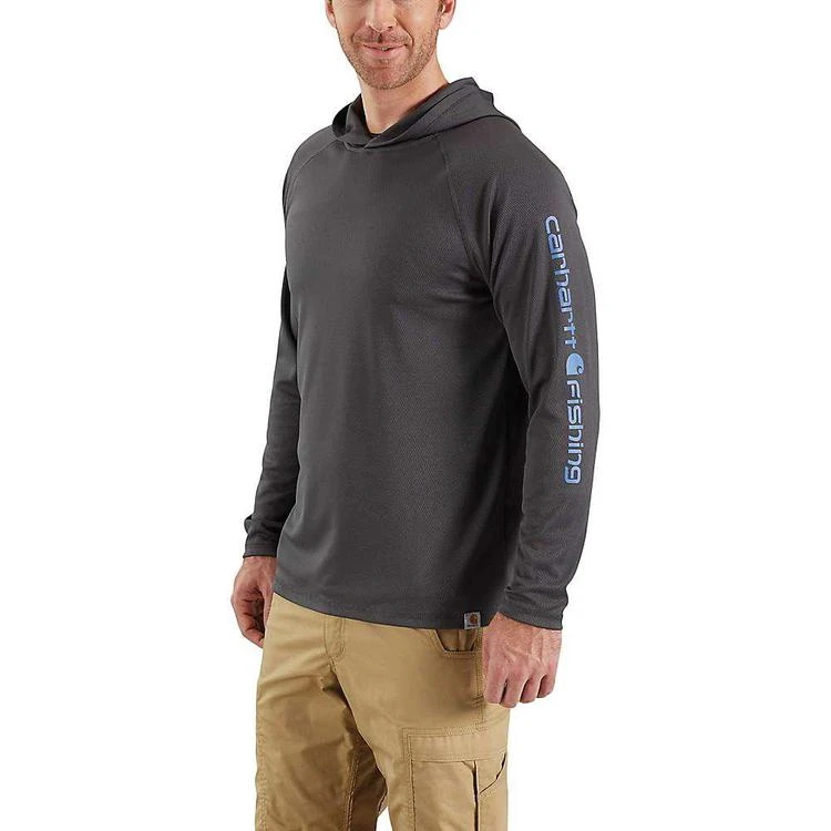 商品Carhartt|Carhartt Men's Force Fishing Sleeve Logo LS Hoodie,价格¥232,第2张图片详细描述