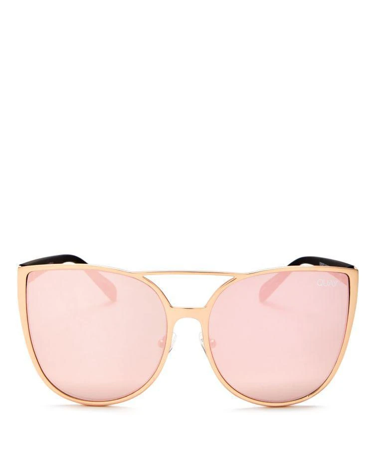 商品Quay|Women's Sorority Princess Mirrored Cat Eye Sunglasses, 60mm,价格¥408,第1张图片