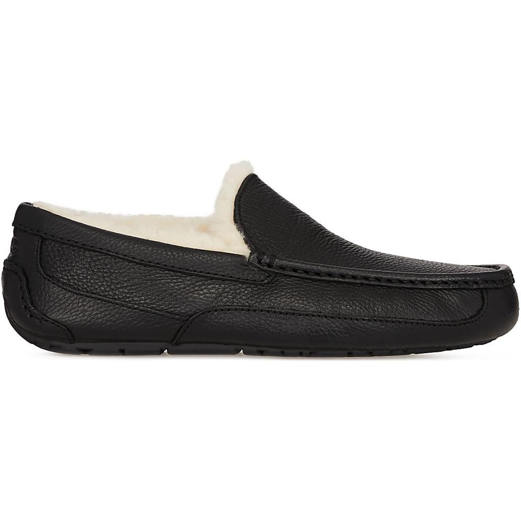 商品UGG|Ascot Matte Leather - Black,价格¥774,第1张图片