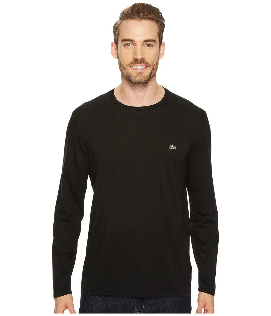 商品Lacoste|Long Sleeve Pima Jersey Crew Neck T-Shirt,价格¥433,第1张图片