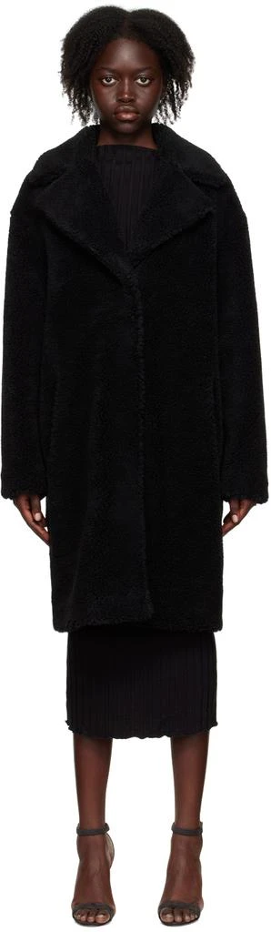 商品STAND STUDIO|Black Camille Faux-Fur Coat,价格¥3816,第1张图片