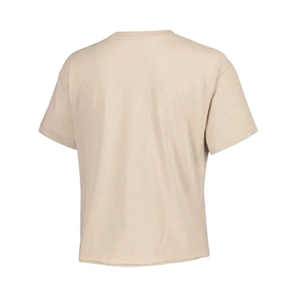 商品League Collegiate Wear|Women's Tan Florida State Seminoles Banner Clothesline Cropped T-shirt,价格¥262,第3张图片详细描述