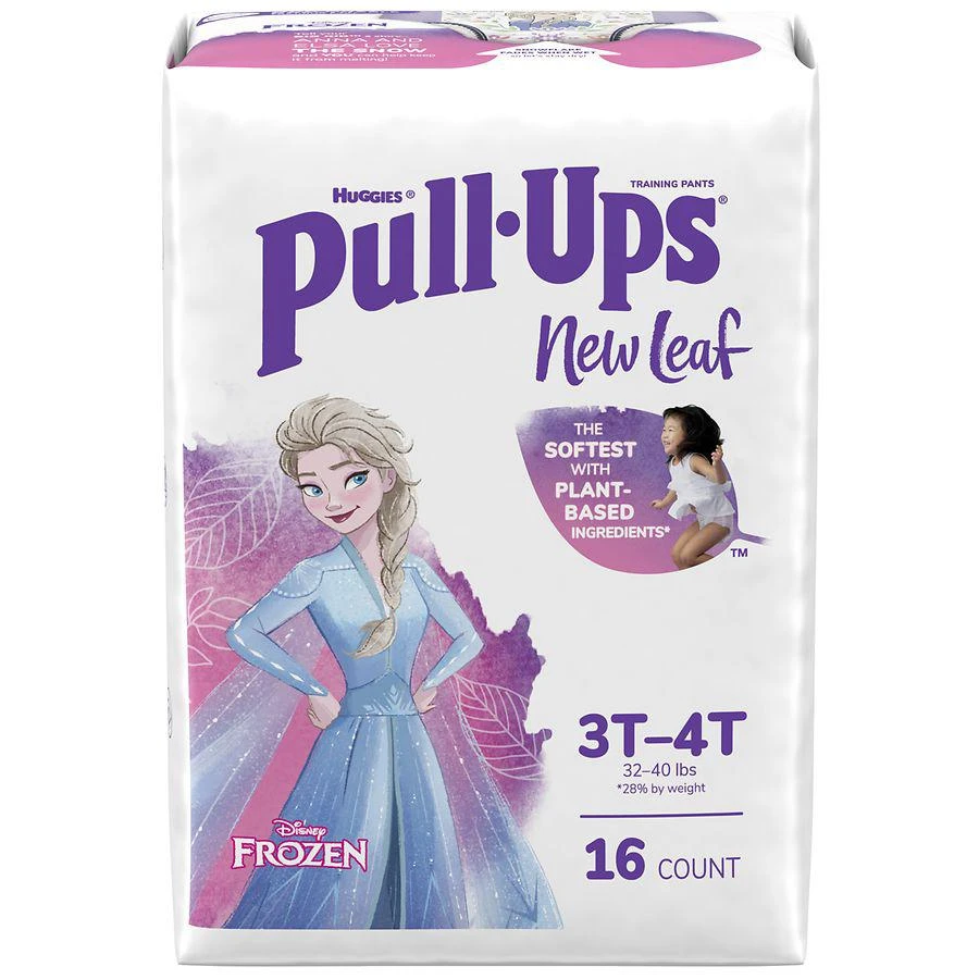 商品Huggies Pull-Ups New Leaf|New Leaf Girls' Disney Frozen Potty Training Pants 3T-4T,价格¥56,第3张图片详细描述