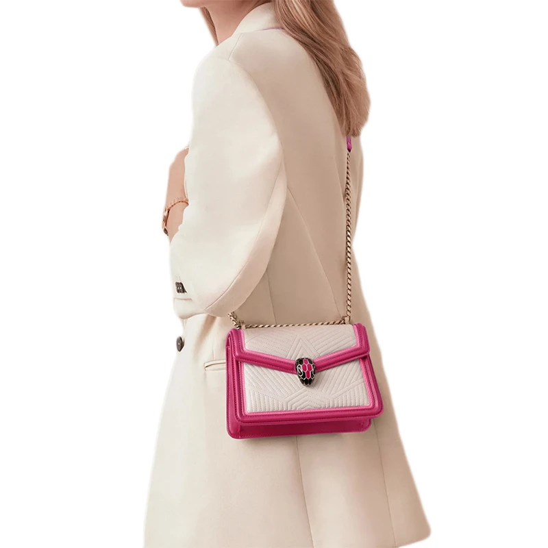 BVLGARI 女士白色斜挎包 289943 商品