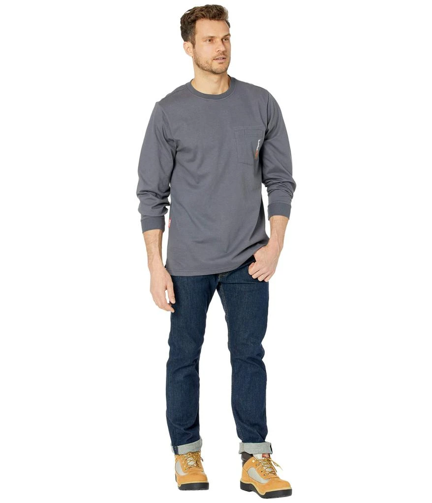 商品Timberland|FR Cotton Core Long Sleeve Pocket T-Shirt with Logo,价格¥720,第4张图片详细描述