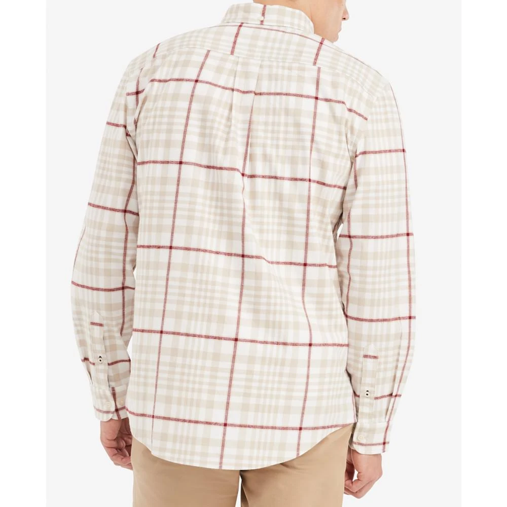 商品Tommy Hilfiger|Men's Big & Tall Blakely Glen Plaid Long-Sleeve Button-Down Shirt,价格¥597,第2张图片详细描述