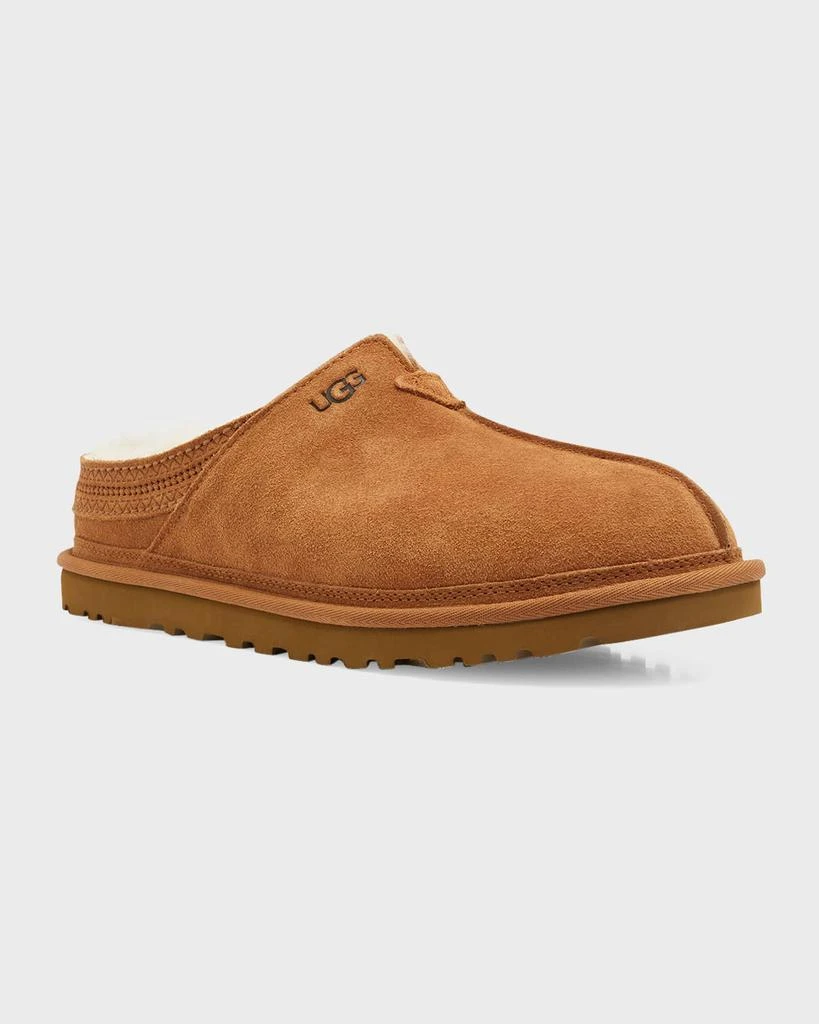 商品UGG|Men's Neuman Shearling-Lined Suede Slippers,价格¥939,第3张图片详细描述