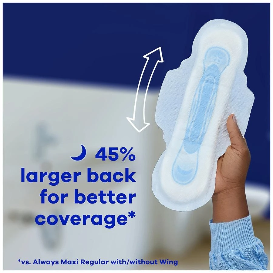 Maxi Pads, Extra Heavy Overnight with Wings Unscented, Size 5 商品