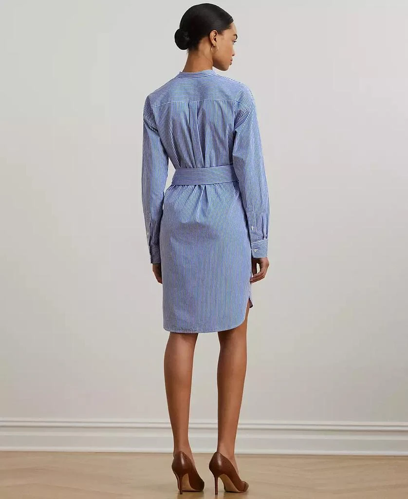 商品Ralph Lauren|Women's Striped Belted Broadcloth Shirtdress,价格¥737,第2张图片详细描述