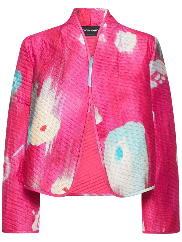 商品Giorgio Armani|Printed Quilted Silk Jacket,价格¥8486,第1张图片