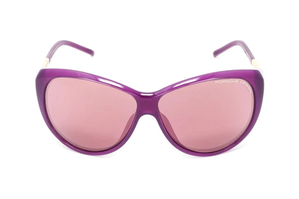 商品Porsche Design|Red Cat Eye Ladies Sunglasses P8602 C 64,价格¥750,第1张图片