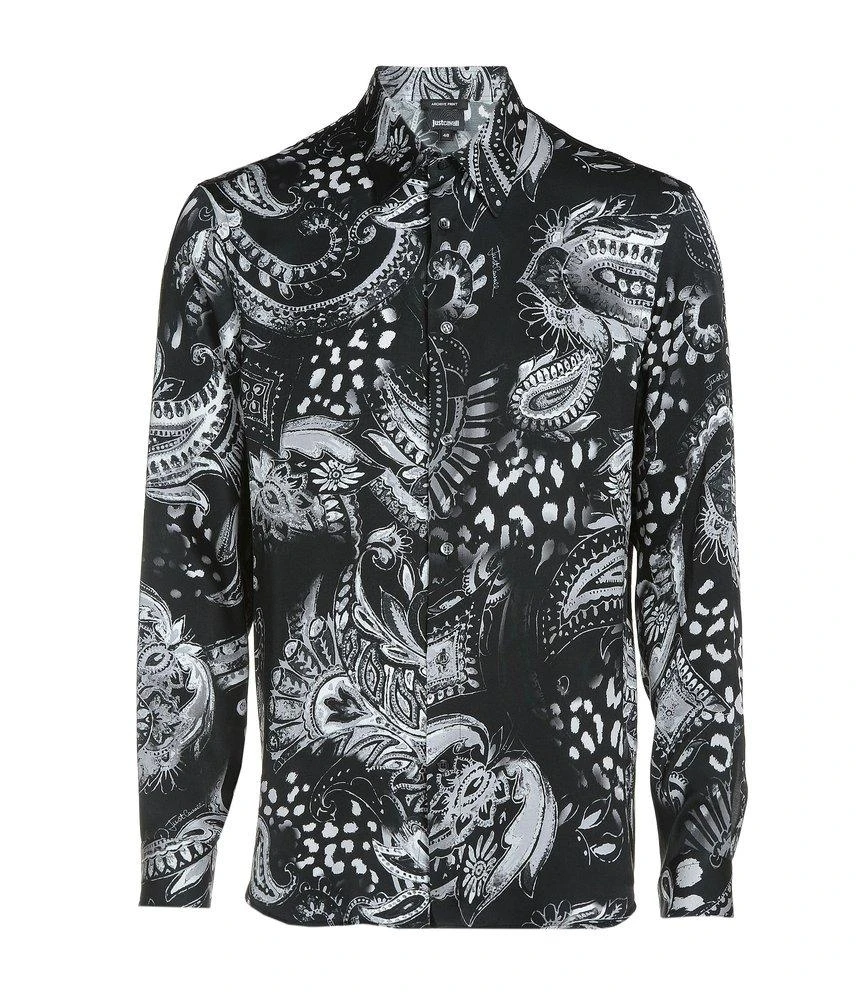 商品Just Cavalli|Just Cavalli Paisley Printed Long-Sleeved Shirt,价格¥1216,第1张图片