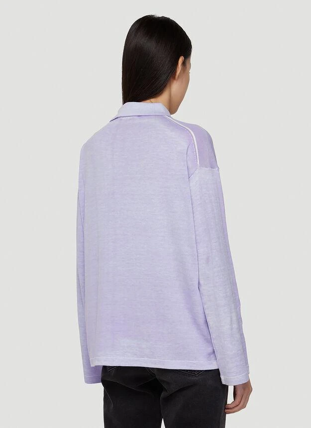 商品Acne Studios|Polo Long-Sleeved Shirt in Purple,价格¥1123,第4张图片详细描述