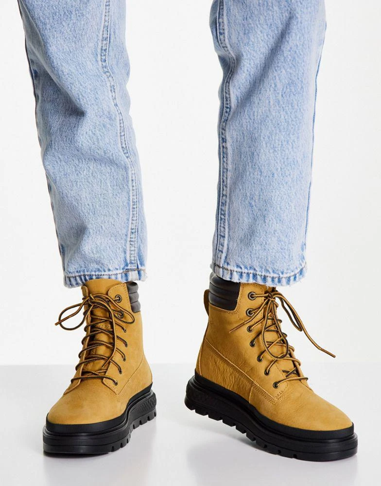 商品Timberland|Timberland Ray City 6 inch boots in wheat tan,价格¥1071,第2张图片详细描述