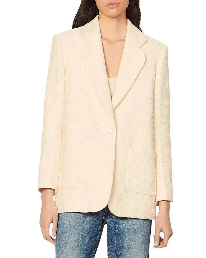 商品Sandro|Carmelo Tweed Blazer,价格¥2150,第1张图片