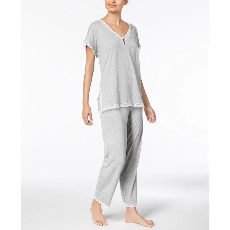 商品Ralph Lauren|Paris Fashion Lace-Trim Knit Pajama Set,价格¥368,第1张图片
