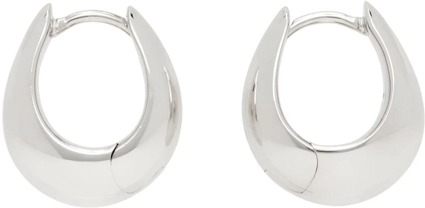 商品Tom Wood|Silver Small Ice Hoop Earrings,价格¥2242,第1张图片