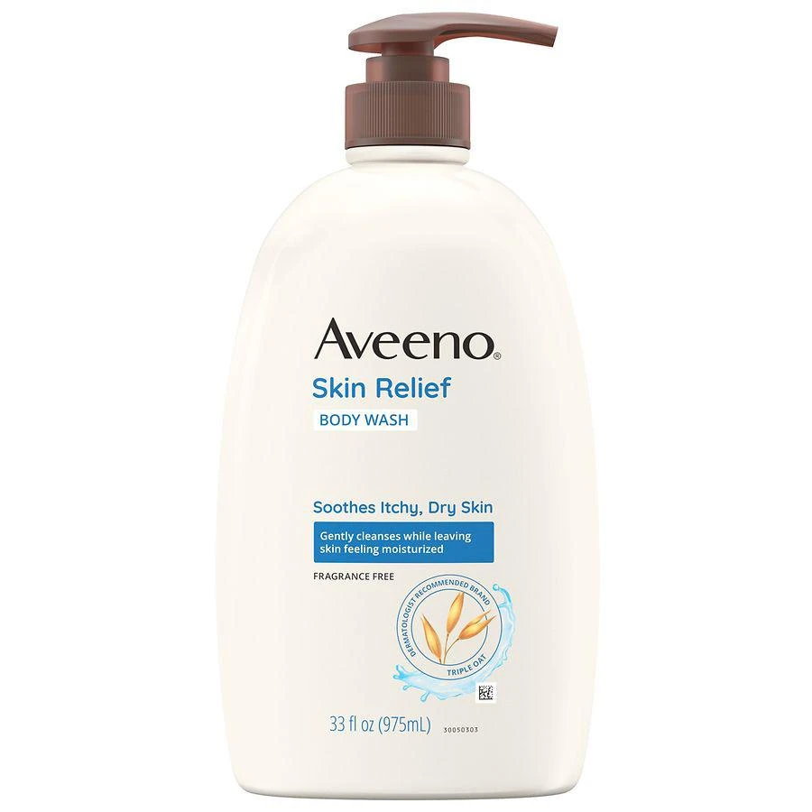 商品Aveeno|Skin Relief Body Wash, Sensitive Skin Fragrance-Free,价格¥106,第3张图片详细描述