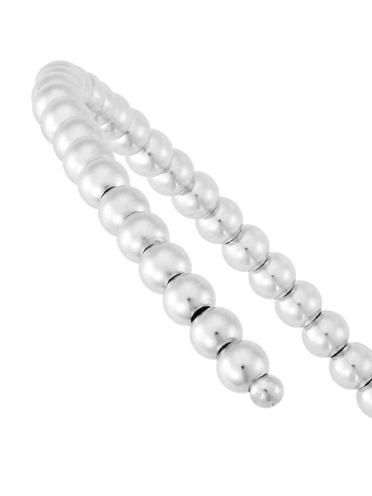 商品Saks Fifth Avenue Collection|14K White Gold Beaded Cuff,价格¥11190,第4张图片详细描述