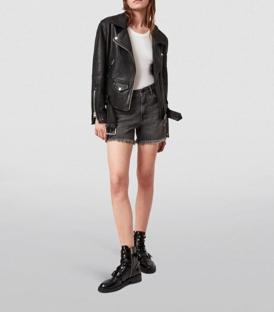 Leather Luna Biker Jacket商品第2张图片规格展示