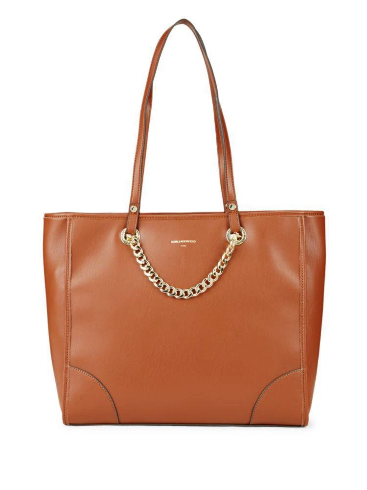 商品Karl Lagerfeld Paris|Plyt Curb Chain Tote,价格¥512,第5张图片详细描述
