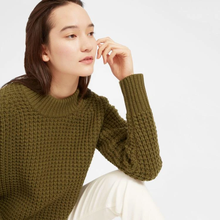 商品Everlane|华夫格纹圆领羊毛衫,价格¥674,第2张图片详细描述