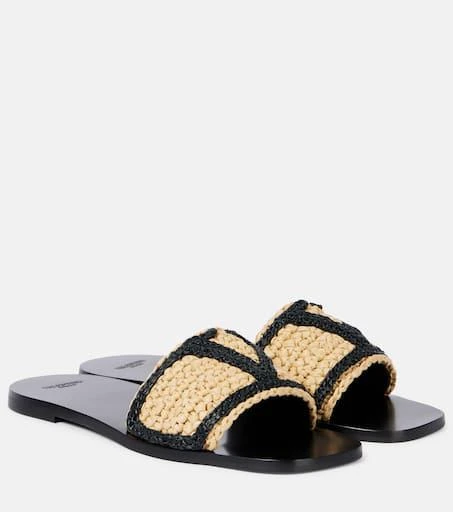 商品Valentino|Viva Superstar刺绣钩编凉拖鞋,价格¥8310,第1张图片