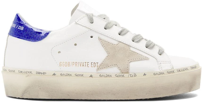 商品Golden Goose|SSENSE Exclusive White Glitter Tab Hi Star 运动鞋,价格¥4817,第1张图片