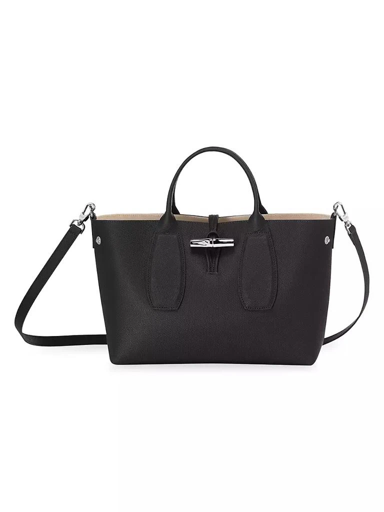 商品Longchamp|Roseau Medium Tote with Strap,价格¥3736,第3张图片详细描述