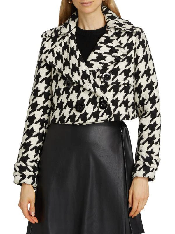 商品Toccin|Ally Houndstooth Double-Breasted Jacket,价格¥1651,第1张图片