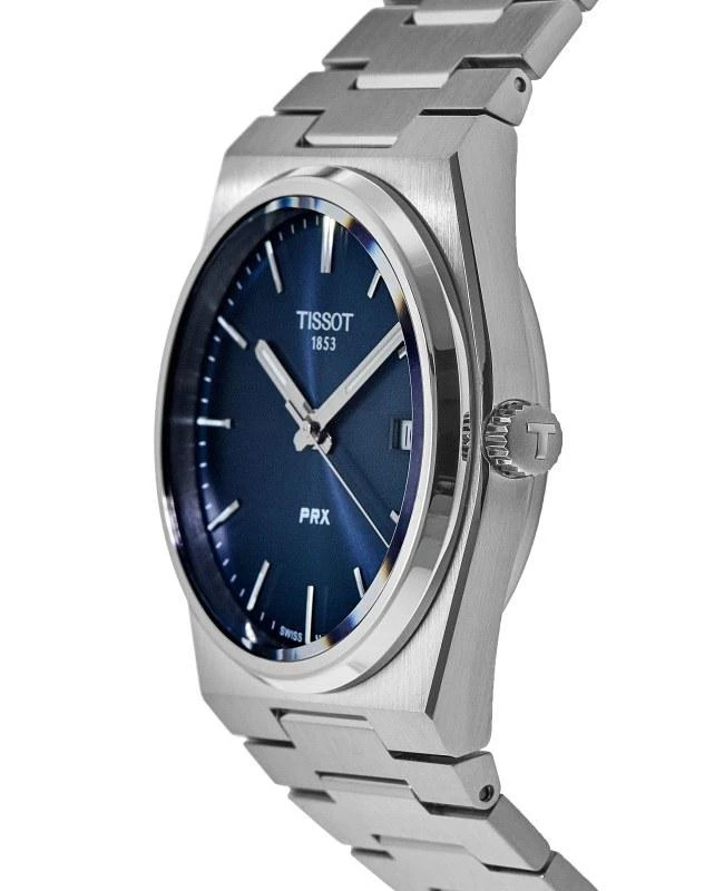 商品Tissot|Tissot PRX Quartz Blue Dial Steel Men's Watch T137.410.11.041.00,价格¥2321,第3张图片详细描述