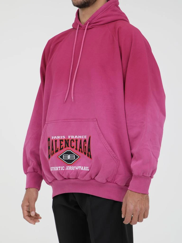 商品Balenciaga|Fuchsia hoodie with logo,价格¥3754,第2张图片详细描述