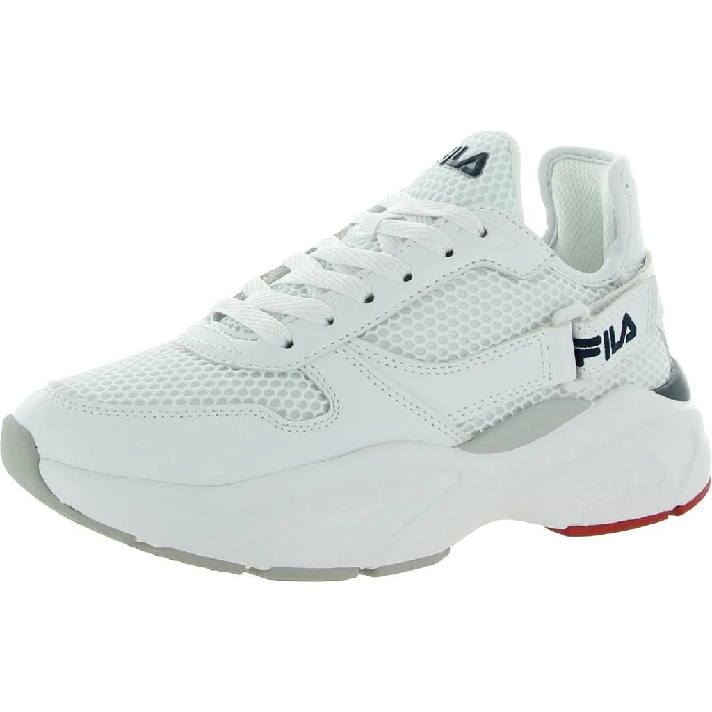 商品Fila|Fila Womens Dynamico Low Faux Leather Fitness Running Shoes,价格¥144,第1张图片