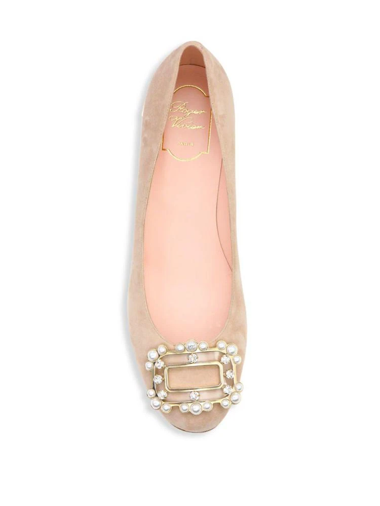 商品Roger Vivier|Isadora Swarovski Strass Embellished Suede Pumps,价格¥4190,第4张图片详细描述