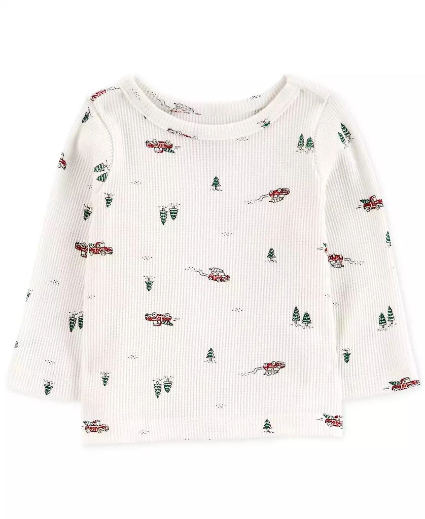 商品Carter's|Baby Boys Holiday Thermal T-Shirt & Corduroy Overalls, 2-Piece Set,价格¥95,第3张图片详细描述