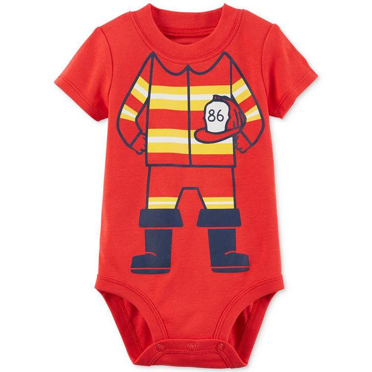 商品Carter's|Firefighter Cotton Bodysuit, Baby Boys,价格¥27,第1张图片