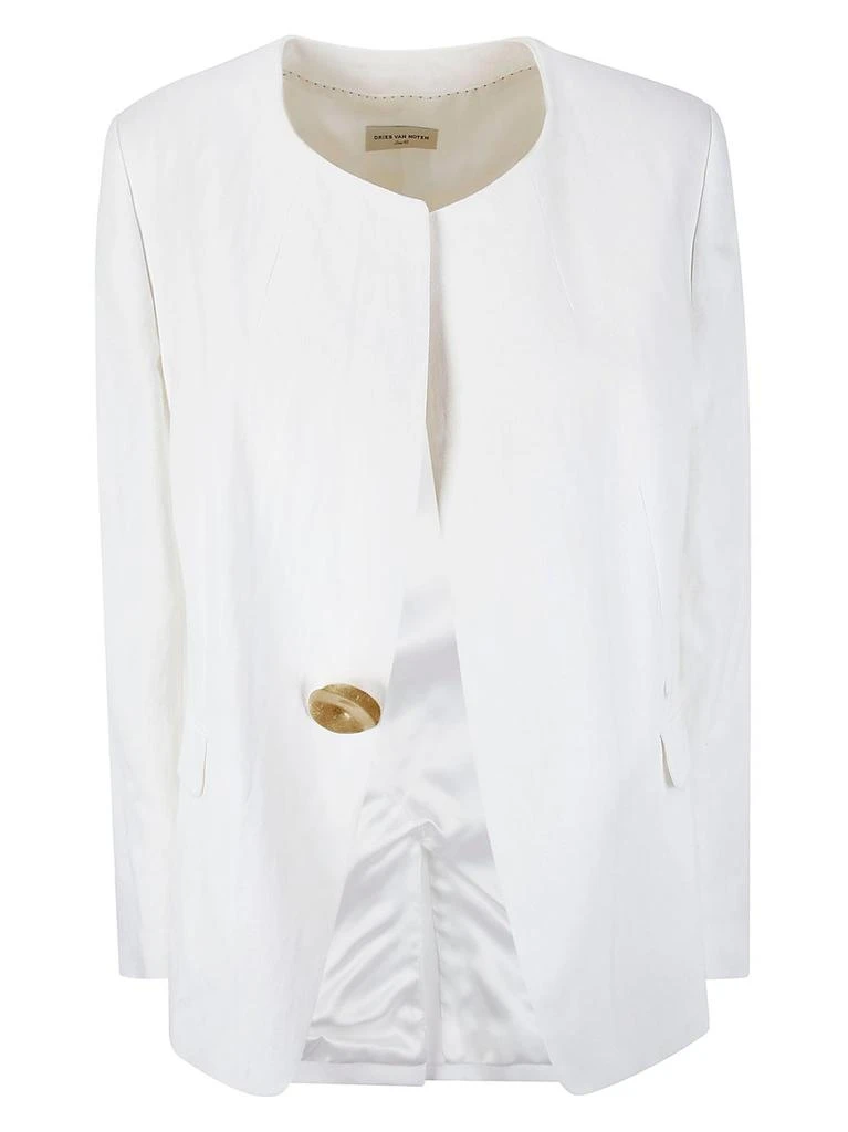 商品Dries Van Noten|Dries Van Noten Long-Sleeved Crewneck Blazer,价格¥6196,第1张图片