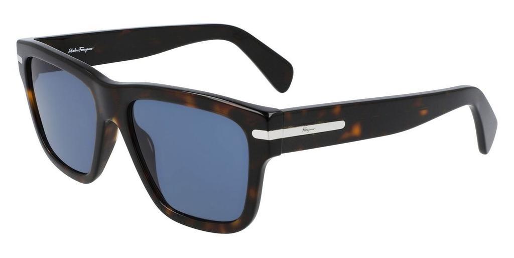 商品Salvatore Ferragamo|Blue Square Mens Sunglasses SF1014S 219 56,价格¥590,第1张图片