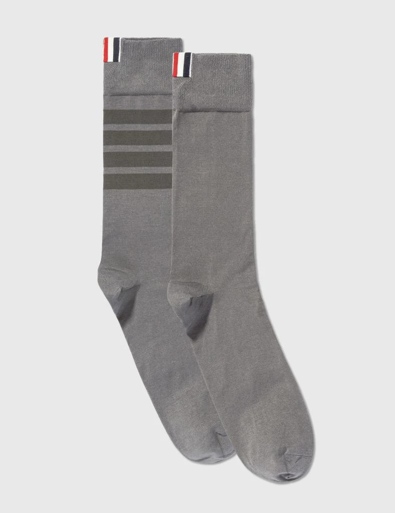 商品Thom Browne|Cotton 4-Bar Mid-calf Socks,价格¥635,第1张图片