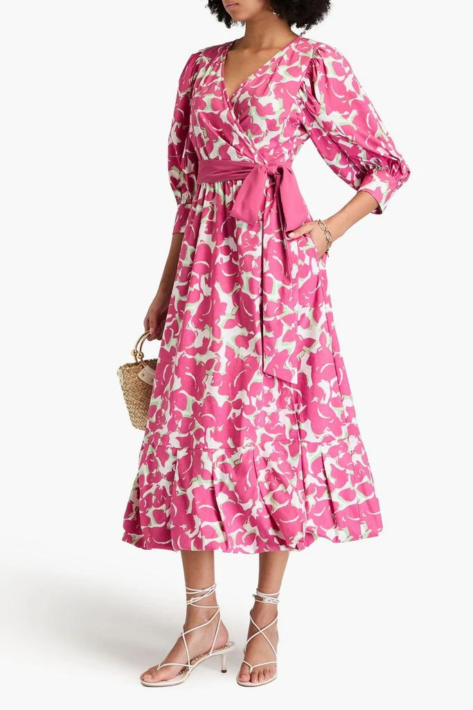 商品Diane von Furstenberg|Roxanna floral-print cotton-blend poplin midi wrap dress,价格¥1336,第2张图片详细描述