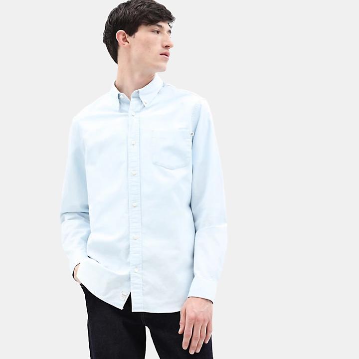 商品Timberland|Pleasant River Oxford Shirt for Men in Blue,价格¥370,第1张图片