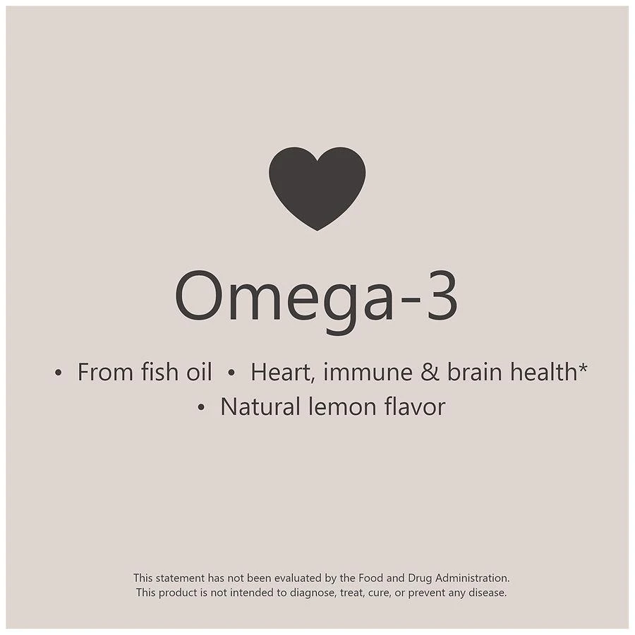 Omega-3 from Fish Oil Softgels Natural Lemon 商品