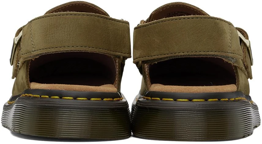 商品Dr. Martens|Green Jorge II Slingback Mules,价格¥745,第2张图片详细描述