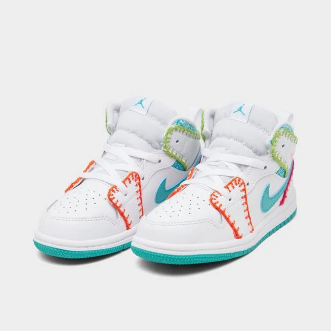 商品Jordan|Kids' Toddler Air Jordan 1 Mid SE Casual Shoes,价格¥483,第2张图片详细描述