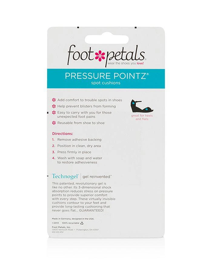 商品Foot Petals|Women's Pressure Pointz Technogel® Cushions,价格¥75,第2张图片详细描述